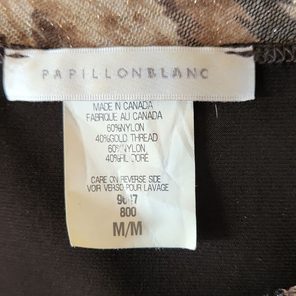 Papillon Blanc Brown and Black Sleeveless Top - Picture 7 of 10